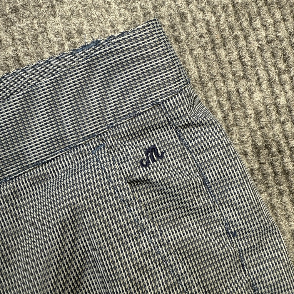 Bonobos Maide Golf Pants Mens 38x32 Blue Houndstooth Straight Performance Preppy - Picture 5 of 13